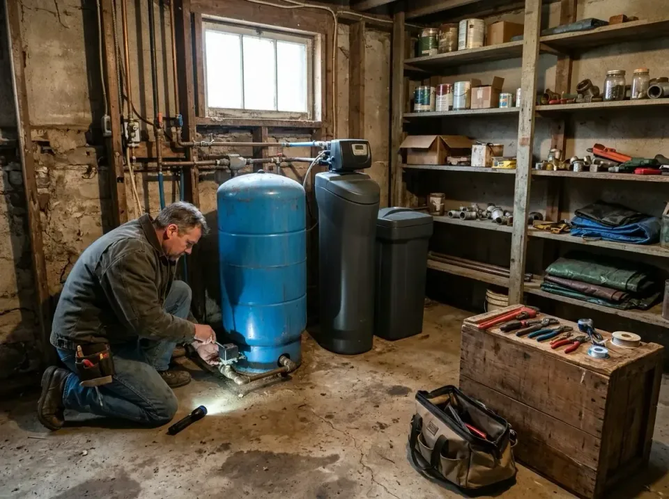 Plumber — Basement Plumber — Basement — Plumber, Pressure Tank, Water Softener, Basement, Plumbing